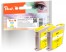 318779 - Cartuccia d'inchiostro Peach giallo doppio pacchetto, compatibile con HP No. 11 y*2, C4838A*2