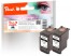 319171 - Peach Twin Pack Cartuccia d'inchiostro nero compatibile con Canon PG-540XLBK*2, 5222B005