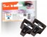319216 - Peach doppio pacchetto cartuccia d'inchiostro nero HC compatibile con HP No. 363XL bk*2, C8719EE*2