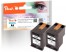 319613 - Peach Twin Pack testine di stampa nero compatibile con HP No. 302XL bk*2, F6U68AE*2