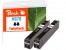 320090 - Cartuccia d'inchiostro Peach doppio pacchetto nero compatibile con HP No. 970 bk*2, CN621A*2