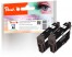 320144 - Peach Twin Pack Cartuccia d'inchiostro nero, compatibile con Epson No. 18 bk*2, C13T18014010*2